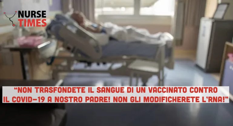 Disordini in reparto a causa di due famigliari NoVax: “Non date il sangue di un vaccinato a nostro padre, gli modificherete l’RNA”
