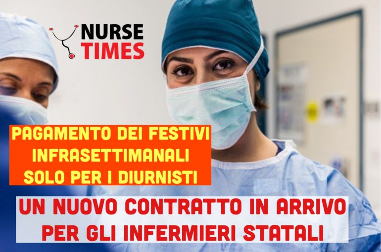Rinnovo contratto infermieri: festivi infrasettimanali riconosciuti solo ai non turnisti