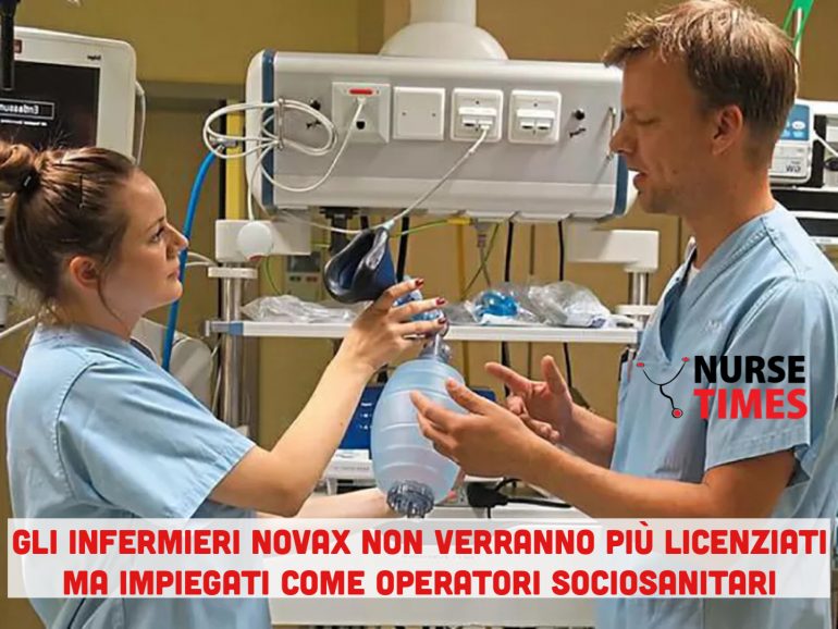 Stop ai licenziamenti degli infermieri non vaccinati: saranno solo declassati ad operatori sociosanitari