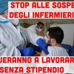 Stop alle sospensioni per gli infermieri non vaccinati: potranno continuare a lavorare ma non percepiranno lo stipendio