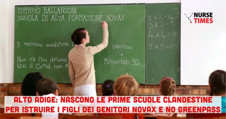 Alto Adige: nascono le scuole clandestine per i bambini con genitori NoVax