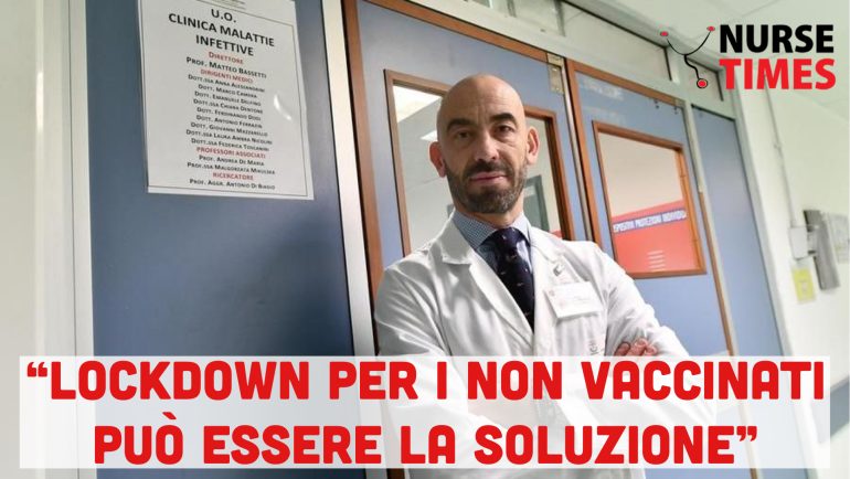 Bassetti:”Lockdown per i non vaccinati può essere la soluzione” 1