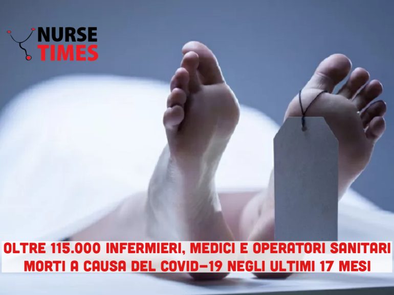 Covid-19: 115.000 infermieri, medici e operatori sanitari deceduti negli ultimi 17 mesi