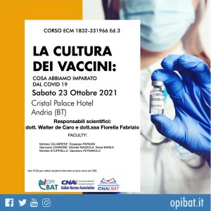 Evento ECM OPI BT e CNAI BT: