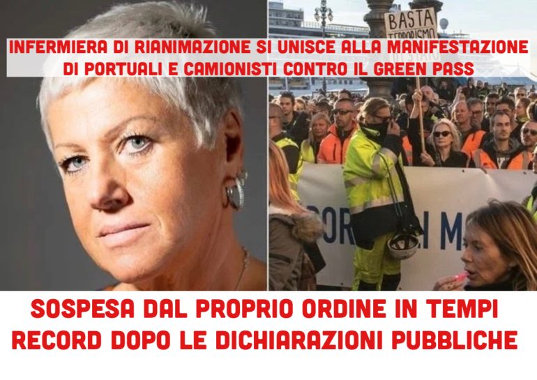 Infermiera di rianimazione NoVax si unisce alla protesta dei camionisti. Sospesa dopo le dichiarazioni virali sul web 1