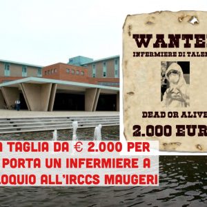 Porta all’IRCCS Maugeri un infermiere: riceverai subito 2.000 euro in premio