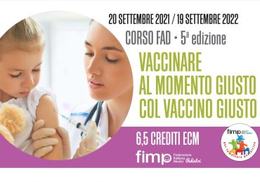 Corso ECM (6,5 crediti) FAD gratuito “Vaccinare al momento giusto col vaccino giusto”