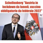 Covid. Austria in lockdown da lunedì, vaccino obbligatorio da febbraio 2022