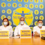 Rinnovo contratto: clamorosa protesta degli infermieri del Nursing Up durante la riunione
