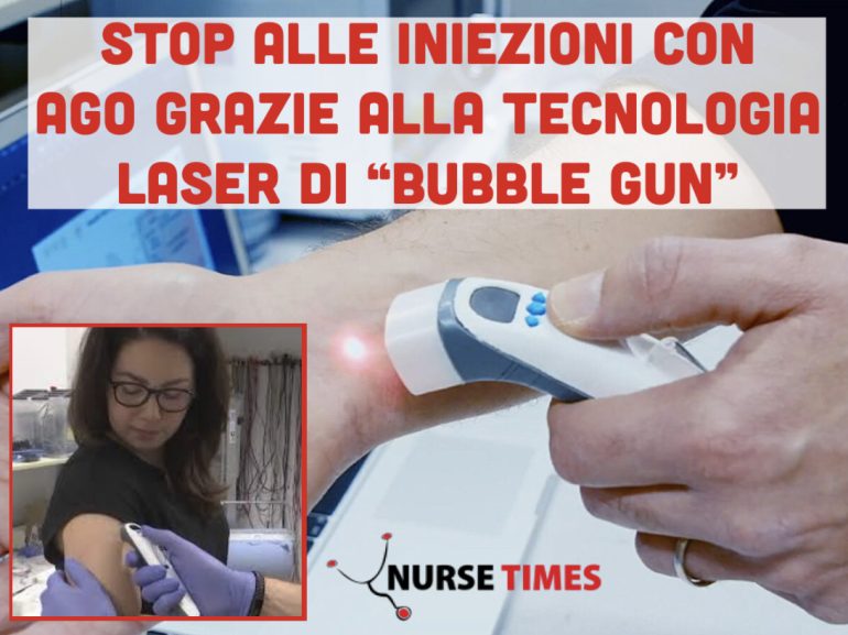 Le iniezioni diventano senza ago grazie alla tecnologia laser e a Bubble Gun