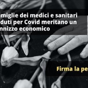 No ai ristori per le famiglie dei medici morti di Covid: CIMO-FESMED lancia una petizione online e scrive a Mattarella