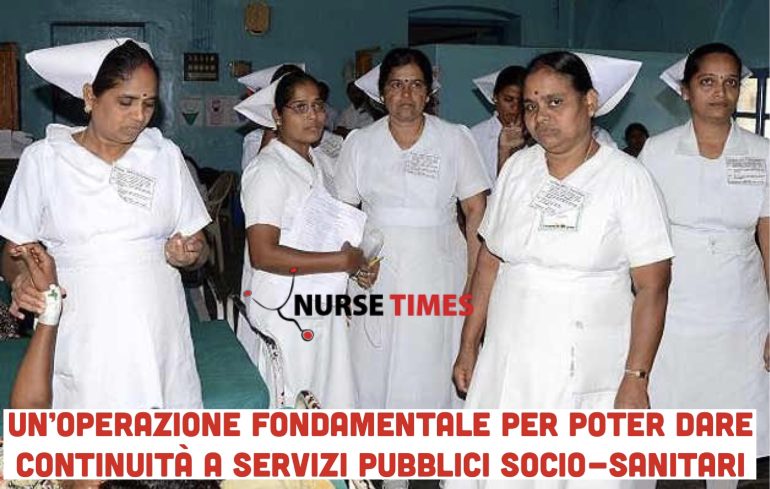 Non ci sono più infermieri in Italia: ne arrivano 36 da India e Tunisia grazie a Confcooperative
