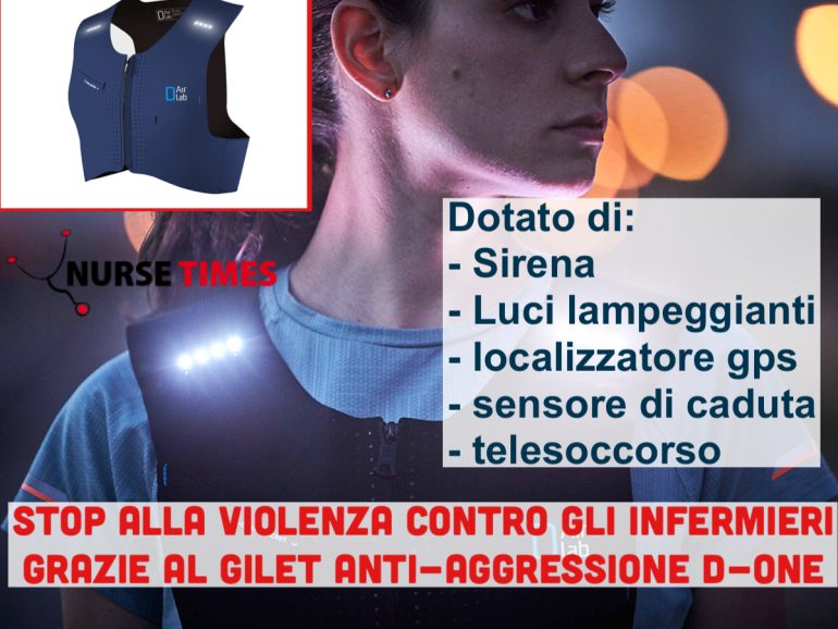 Bologna: gli infermieri indosseranno il gilet anti-aggressione dotato di sirena e gps. Allerta automaticamente le forze dell’ordine in caso di pericolo