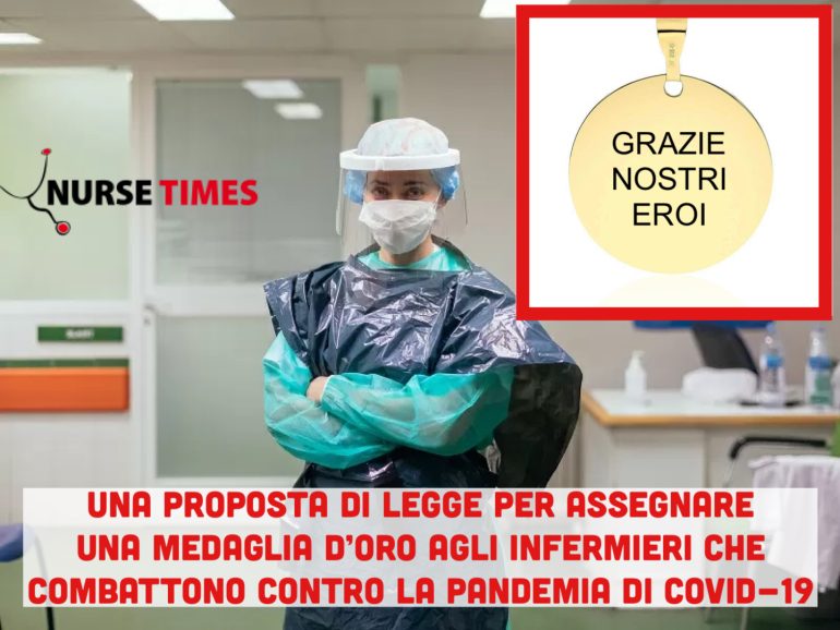 Covid-19: una proposta di legge per assegnare la medaglia d’oro agli infermieri che combattono la pandemia