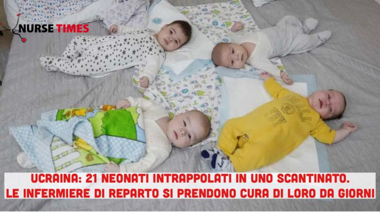 Ucraina: 21 neonati da madri surrogate intrappolati in uno scantinato. Le infermiere si prendono cura di loro costantemente