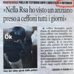 Arresti per violenze nella RSA di Manfredonia: per la "Gazzetta del Mezzogiorno" sono infermieri