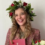 La dott.ssa Frau presenta la tesi di laurea "Vissuto e comportamento degli operatori sanitari dell'E.O. Galliera nei confronti dei pazienti LGBT+"