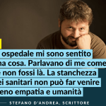 Trattato senza umanità dal personale sanitario perché in sovrappeso. La denuncia dello scrittore Stefano D'Andrea: "In ospedale mi sono sentito una cosa"