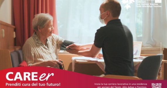 Trentino Alto Adige, al via la campagna "CAREer" per reclutare infermieri nelle Rsa