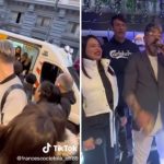 Incredibile a Napoli: ambulanza utilizzata per la festa di inaugurazione di un negozio