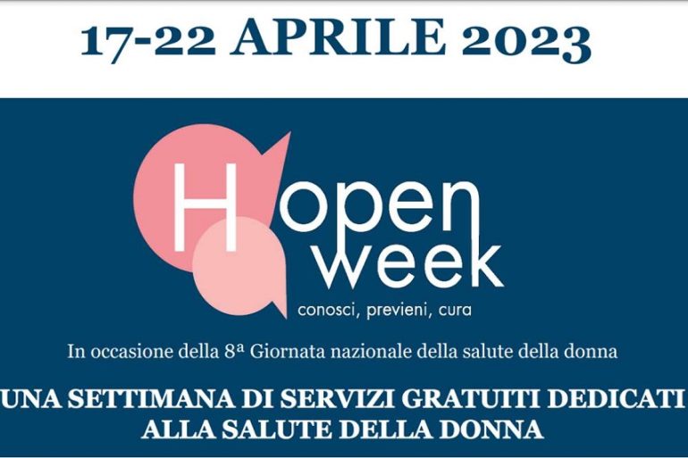 Open Week: una settimana dedicata alla salute della donna