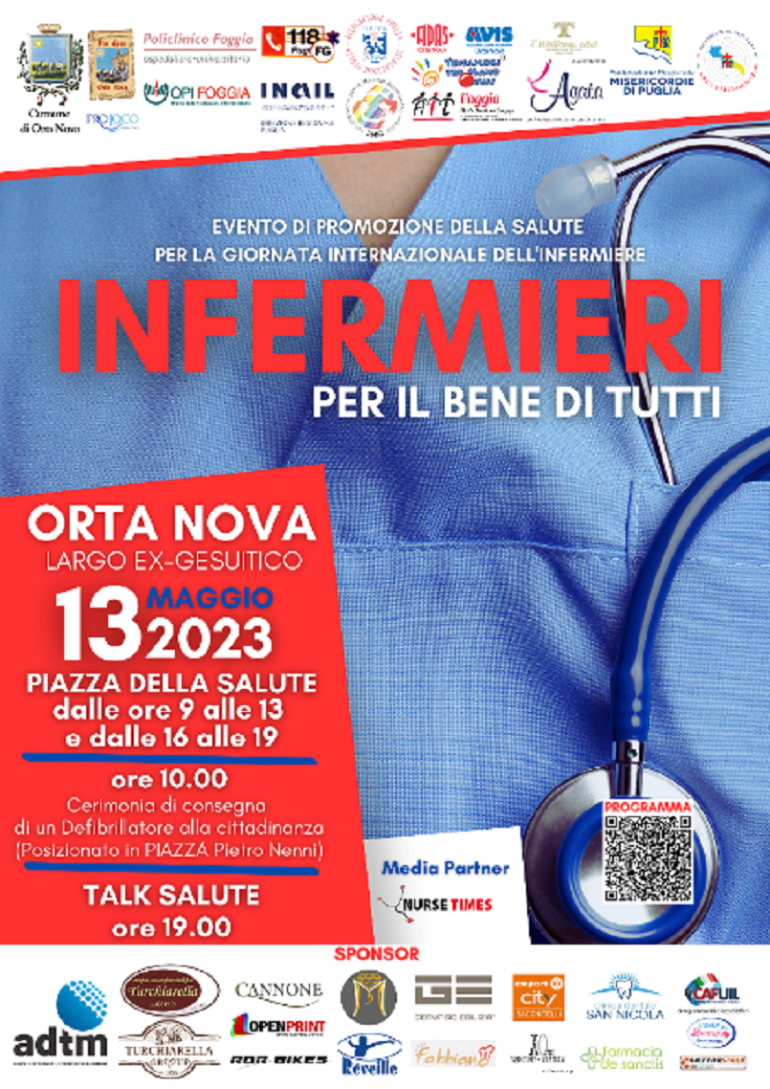 "Infermieri per il bene di tutti": l'evento a Orta Nova (Foggia)