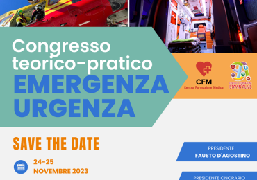 Bari, a novembre il Congresso teorico-pratico emergenza-urgenza: presenti i massimi esperti nazionali e Al Bano