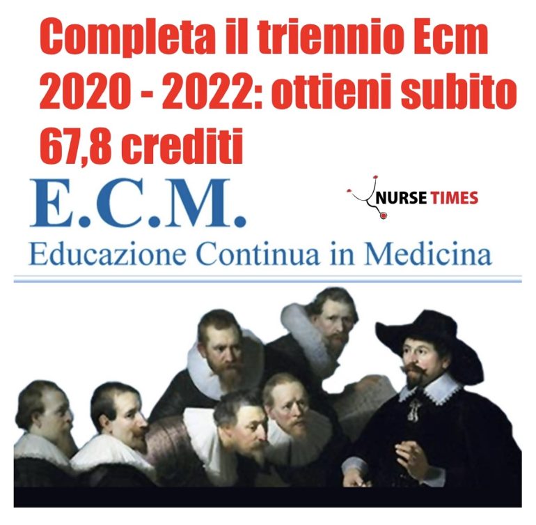 Completa il triennio Ecm 2020 - 2022: ottieni subito 67,8 crediti Fad gratuiti per infermieri