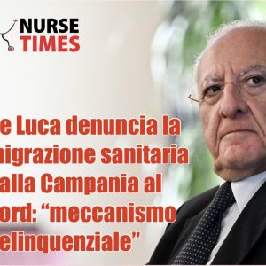 De Luca denuncia la migrazione sanitaria dalla Campania al nord: “meccanismo delinquenziale”