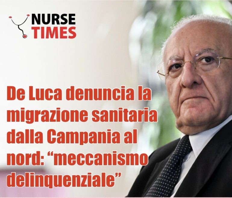 De Luca denuncia la migrazione sanitaria dalla Campania al nord: “meccanismo delinquenziale”