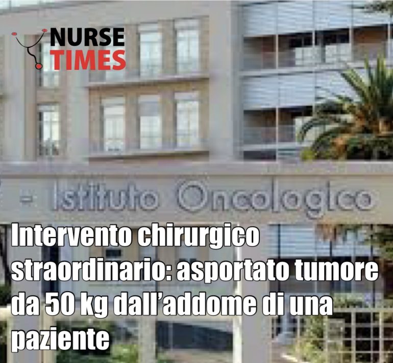 Intervento chirurgico straordinario: asportato tumore da 50 kg dall’addome di una paziente