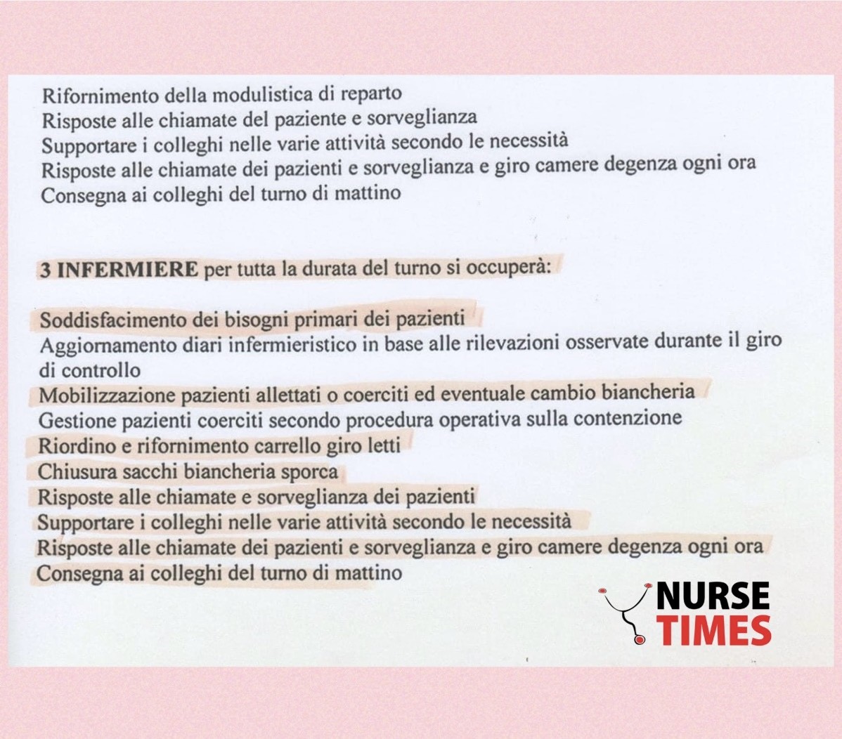 Infermieri italiani demansionati e mortificati professionalmente