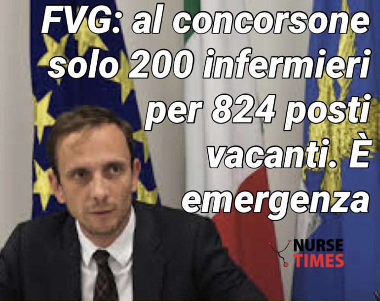 FVG: al concorsone solo 200 infermieri per 824 posti vacanti. È emergenza