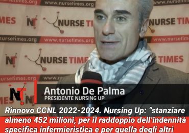 Rinnovo contratto 2022-2024. “Nursing Up al Governo: stanziare almeno 452 milioni, per il raddoppio dell’indennità specifica infermieristica”