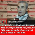 Salute, Nursing Up: “Infermieri italiani sempre più a rischio povertà, lo dice l’ISTAT” 1