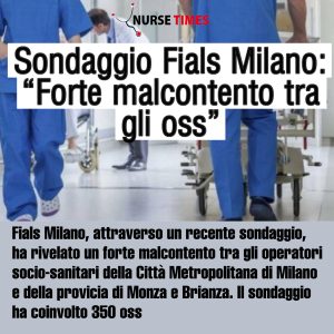 Sondaggio Fials Milano: "Forte malcontento tra gli oss"