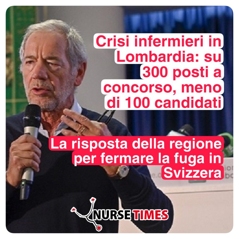 Crisi infermieri in Lombardia: su 300 posti a concorso, meno di 100 candidati