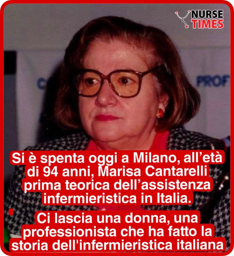 Addio a Marisa Cantarelli: la prima teorica dell’assistenza infermieristica in Italia si spegne a 94 anni