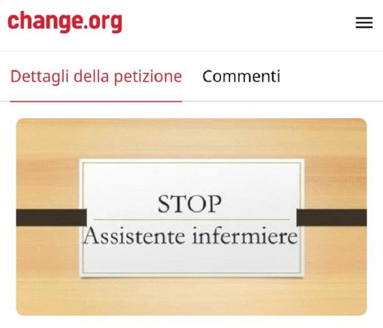 Assistente infermiere, Cnai lancia una petizione online: "Stop alla proposta"