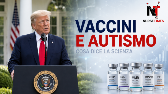 Donald Trump al Rose Garden durante le dichiarazioni su vaccini e autismo, con richiamo alle evidenze scientifiche dell’OMS