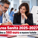 Medici e dirigenti sanitari del SSN con riferimento al CCNL Area Sanità 2025-2027 e agli aumenti fino a 560 euro