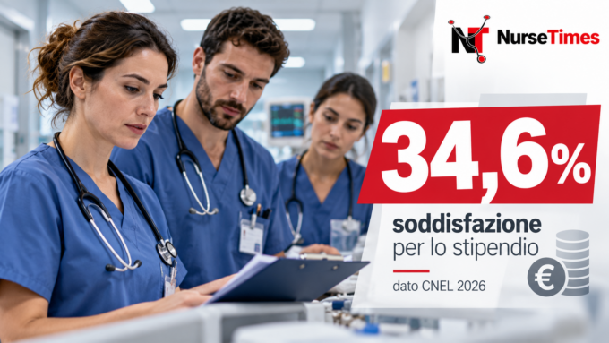 Rapporto CNEL 2026, soddisfazione per gli stipendi degli infermieri al 34,6% contro il 50,1% dei medici.