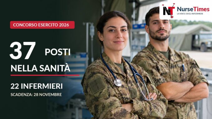 Concorso Esercito Italiano 2026 per 37 professionisti sanitari, tra cui 22 infermieri, con scadenza delle candidature il 28 novembre
